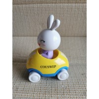 COUSWEP Adventures Little Buggy Vehicle Preschool Toy for Ages 3 and Up (Rabbit in Helicopter)